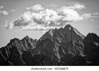 Summit Antelao Black White Dolomites Italian Stock Photo 507448879 ...