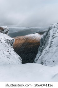 At The Summit Of Ben Nevis. Mountain Views.