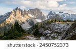 Summit Chief Mountain from Tank Lakes, Alpine Lakes Wilderness Cascade Mountains