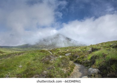 Summit in clouds