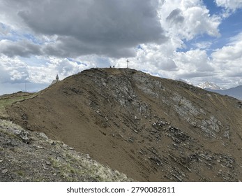 Summit cross in the dolomites