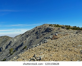 The Summit Of Mount San Antonio (Mt. Baldy), Southern California, From The West, October 2018