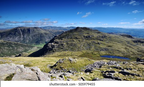 The Summit Of Pike Of Blisco And The Langdale Pikes