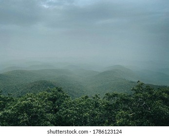 Summit Of Rabun Bald During The Sahara Dust Storm