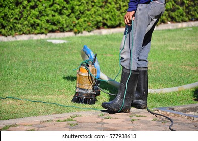 Sump Pump In Garden Park