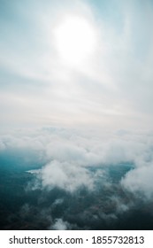 Sun Above The Clouds Taken From Hot Air Baloon