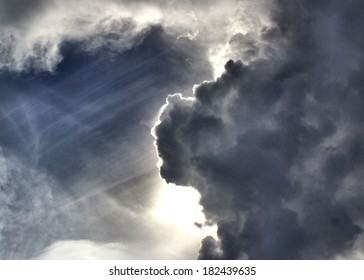 Sun Behind Clouds