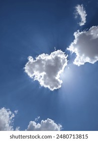 Sun behind the clouds ⛅️. 