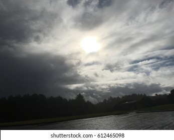 Sun Behind Clouds