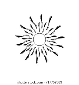 Black And White Sunrise And Sunset Graphic Stock Illustrations, Images ...