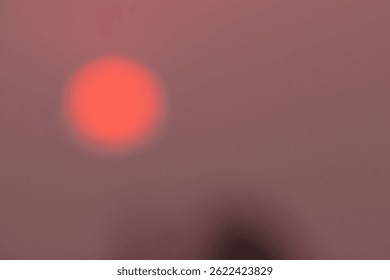 Sun blurred orange background image