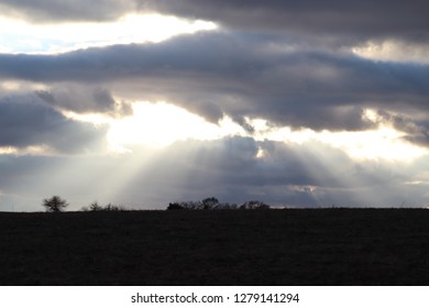 Sun breaking through the clouds