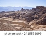 Sun burned landscape of Death Valley at Zabriskie Point            