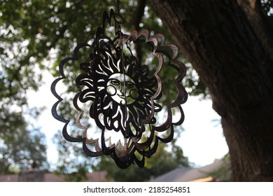 Sun Catcher Hanging From A Tree.