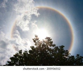 Sun With Circular Rainbow - Sun Halo