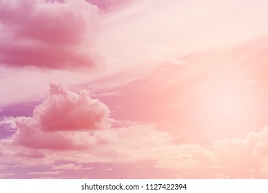 sun and cloud background with a pastel colored
