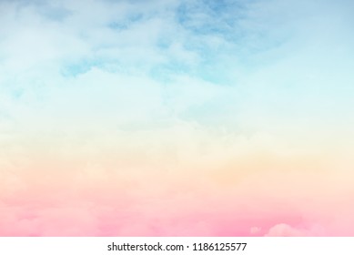 sun   cloud background and pastel colored