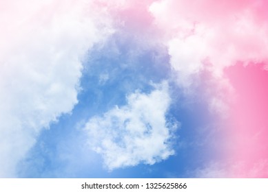 sun and cloud background with a pastel colored