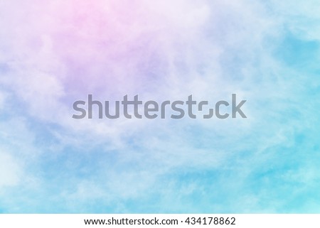 sun and cloud background with a pastel colored
