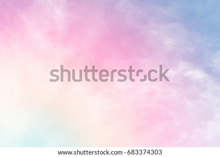 sun and cloud background with a pastel colored
