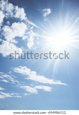 Sun and clouds