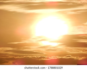 Sun in the clouds (sunset)

