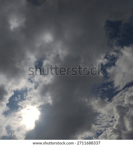 Sun comes inbetween the sky