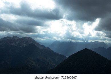 Sun comes through clouds.