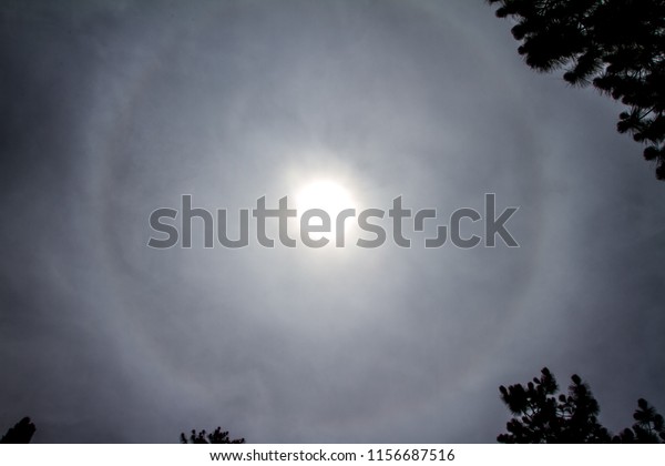 sun corona in the\
sky