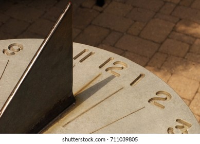 Sun Dial Telling The Time.