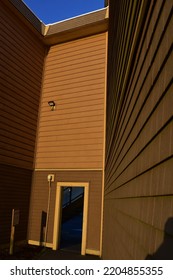 Sun Drenched Doorway In Gold And Bronze Colors.