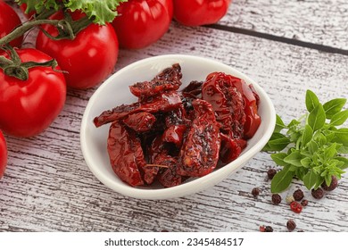 Sun dried tomato with olive oil and spices