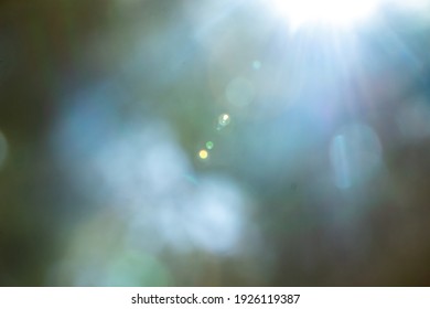 sun flair on lens glass