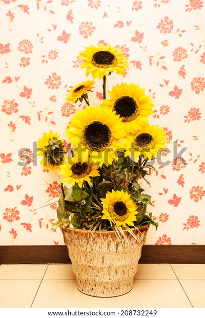 Sun Flower Room Decoration Stock Photo Edit Now 208732249