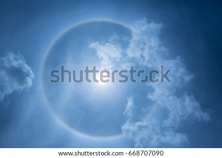 Sun halo.