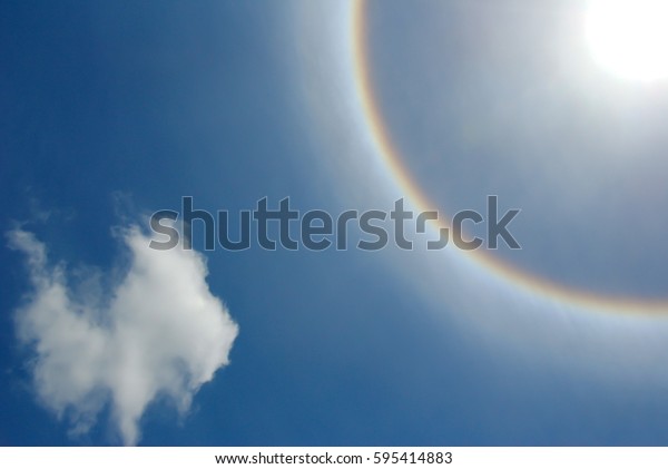 The Sun halo, sun corona , aura  ring around\
the sun are Light  Natural\
Phenomenon