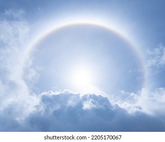 Sun halo in daylight time of nature in middle day. nature action for creative edit in working. - Powered by Shutterstock