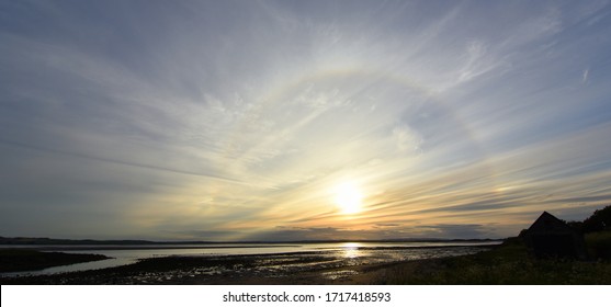 Sun Halo On Lindisfarne, Holy Island, Northumberland, UK