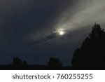 the sun hid behind the clouds
