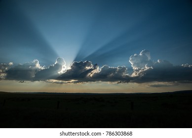 Sun Hiding Behind Clouds