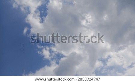The sun is hiding behind the clouds