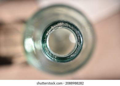 Sun light over empty bottle