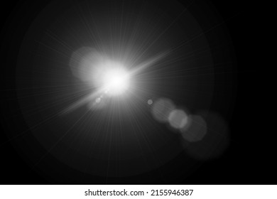 Sun Light Overlay. Sun rays overlay. Sun rays light isolated on black background for overlay design. transparent sunlight special lens flash light effect. front sun lens flash. light of radiance. - Shutterstock ID 2155946387