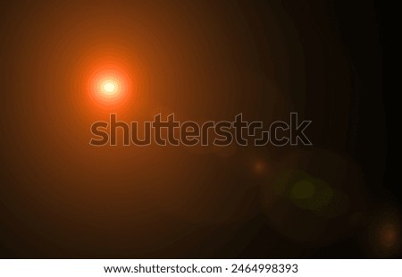 Similar – Image, Stock Photo Lens flare of the evening sun shining through the trees in the orange evening sky and reflecting on the water