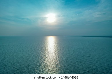 Sun Light Reflection On The Ocean