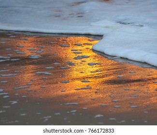 Sun light reflection on sand