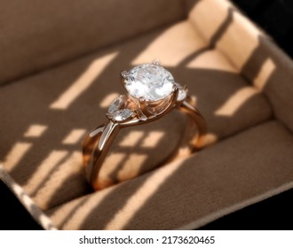 Sun Light Through Window On Diamond Ring