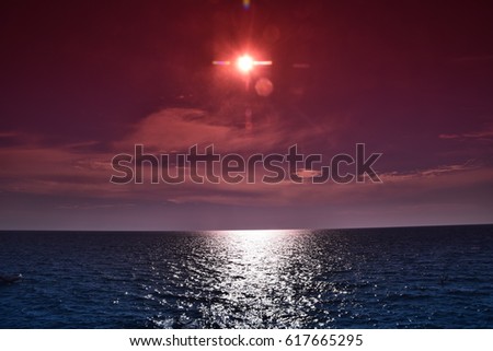 Similar – Sonnenuntergang an der Nordseeküste