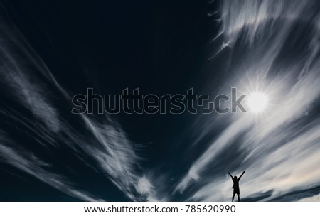 Similar – Image, Stock Photo Living wind power plant