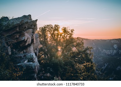   the Sun in the mountain
